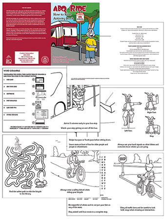 ABQ RIDE coloring book